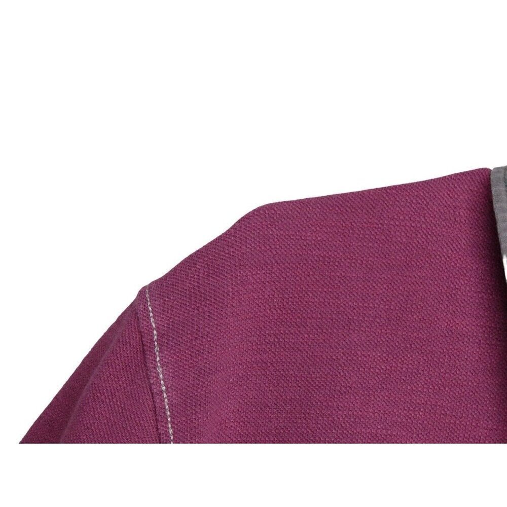 Carbon 2 Cobalt. Like new. Men's Short Sleeve Polo in Berry with Contrast Collar - Picture 6 of 10